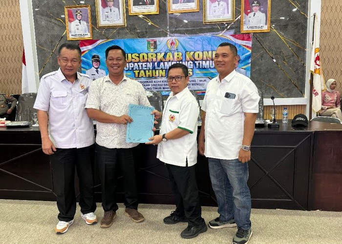 Deki Ismirawansyah Terpilih Pimpin KONI Lampung Timur Periode 2026–2030