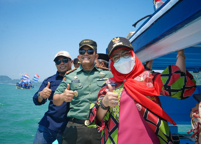 KPU Bandar Lampung Gelar Kirab Pemilu di Laut