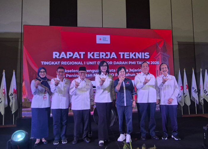 PMI Lampung Timur Hadiri Rakernis UDD Regional I di Padang