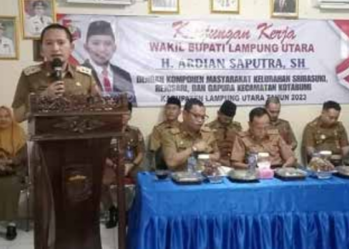 Wakil Bupati Lampung Utara Ajak Dialog Enam Kelurahan