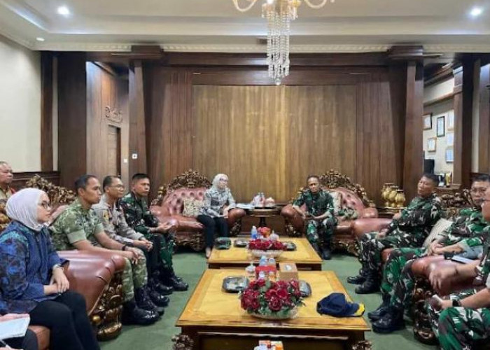 Bupati Way Kanan Bersama Dandim Terima Kunjungan Tim Penyuluh Karhutla Mabes TNI