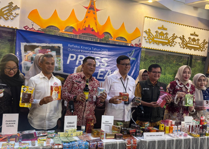 BBPOM Bandar Lampung Temukan 14 Kasus Pelanggaran Obat dan Makanan Sepanjang 2025