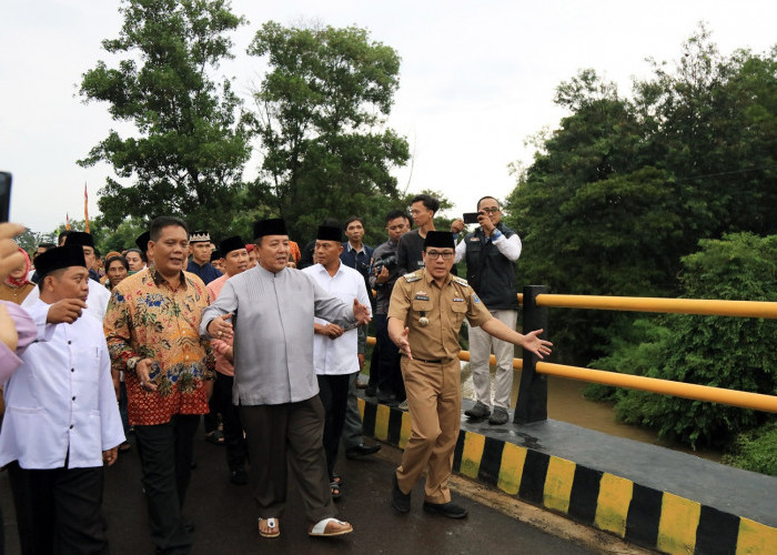 Gubernur Arinal Resmikan Jembatan Way STKIP-PGRI Metro