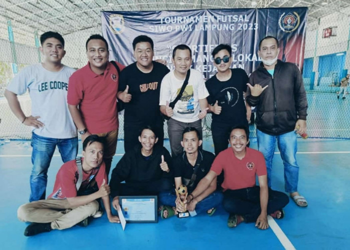 Tim Futsal PWI Lampung Utara Juara 2 Tournamen Futsal SIWO Provinsi Lampung