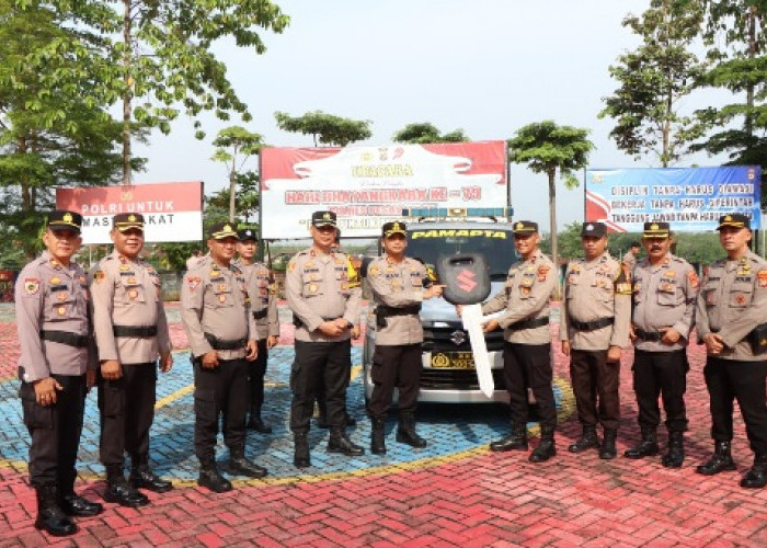 Polres Pesawaran Gelar Launching Pamapta, Wujudkan Pelayanan Polri Presisi yang Responsif dan Humanis