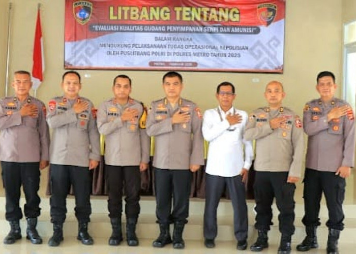 Puslitbang Polri Cek Standar Keamanan Gudang Penyimpanan dan Amunisi di Polres Metro