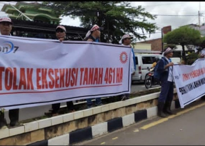 Serikat Pekerja SPPN VII Gelar Aksi di PN Lampung Utara: Batalkan Eksekusi Lahan 461 Ha