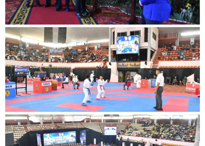 Diikuti 1.000 Atlet, Kejuaraan Karate Piala Pangkormar Resmi Dibuka di Lampung