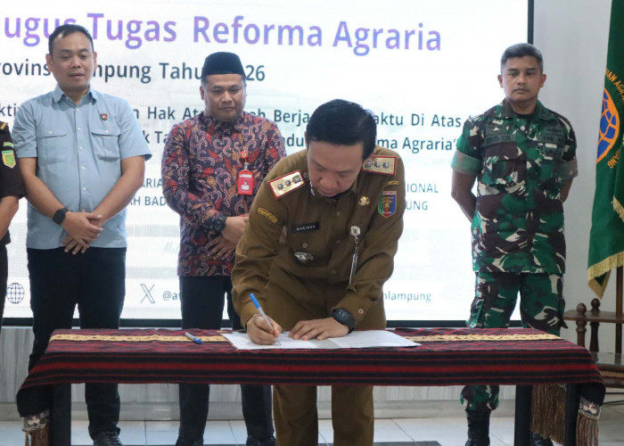 Lampung Perkuat Reforma Agraria, Skema Hak Berjangka Waktu Jadi Instrumen Kendalikan Penguasaan Lahan