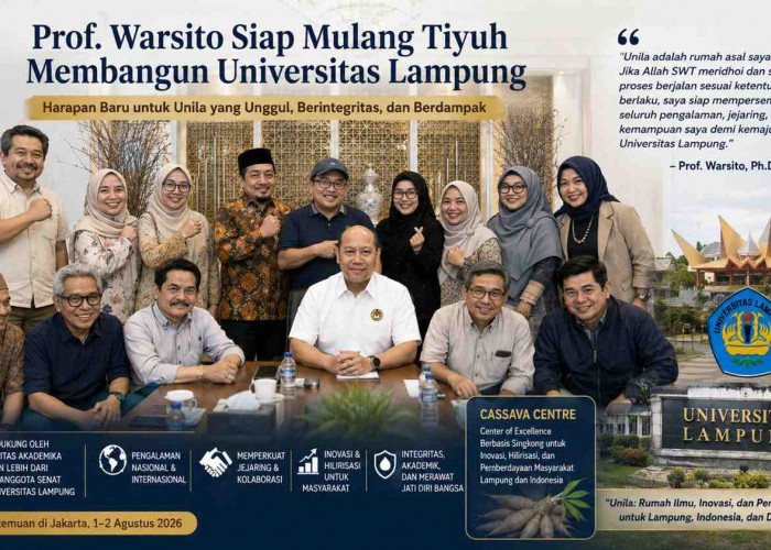 Prof. Warsito Siap Mulang Tiyuh untuk Membawa Unila Memasuki Babak Baru