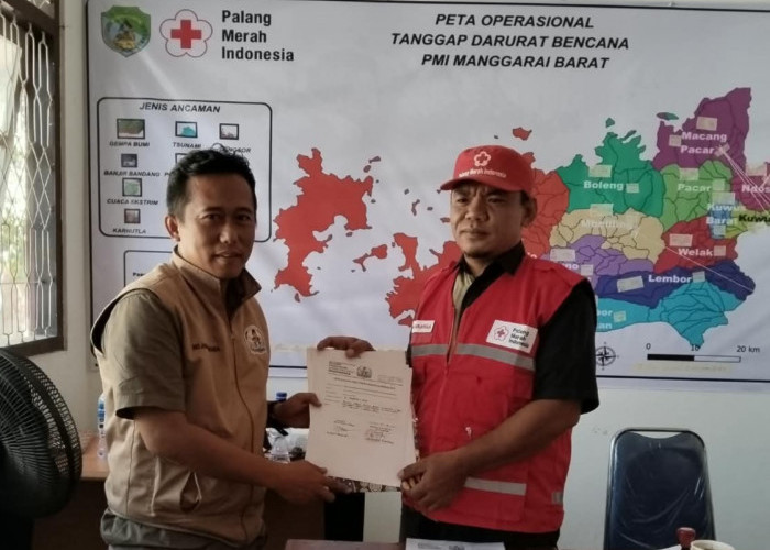 DPP PRANTARA Serahkan Bantuan Logistik Gempa ke PMI Manggarai Barat