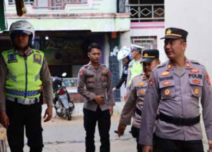 Cegah C3, Sejumlah Perwira Polres Tanggamus Patroli di Wilayah Barat