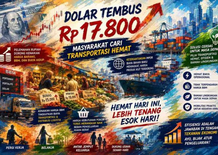 Dolar Tembus Rp17.800, Masyarakat Cari Transportasi Hemat