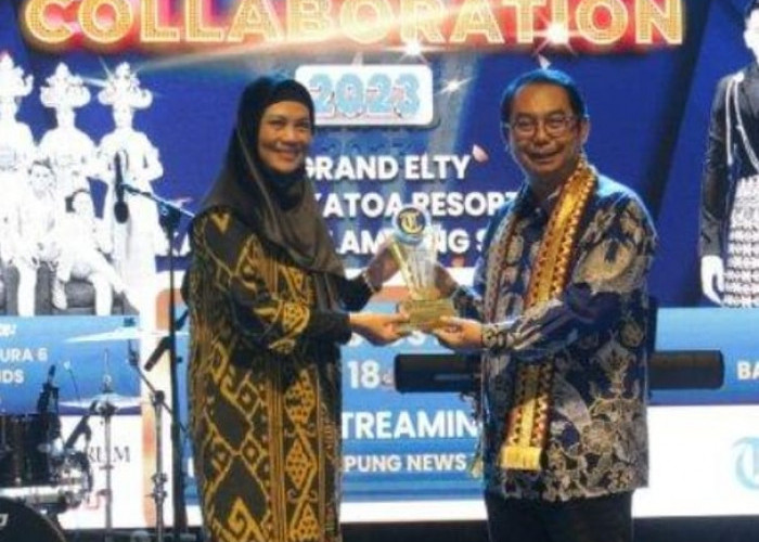 Polda Lampung Terima Penghargaan Keberhasilan Inovasi Program Manajemen Arus Mudik 2023, Award Tribun Lampung