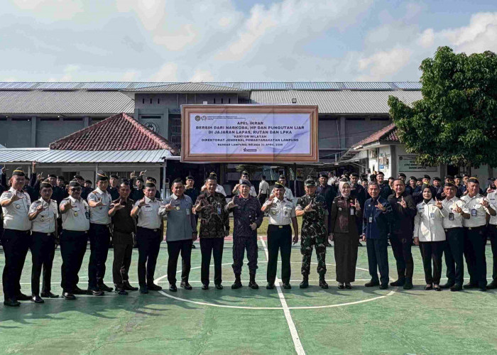 Lapas Narkotika Bandar Lampung Gaungkan Komitmen Bebas HALINAR
