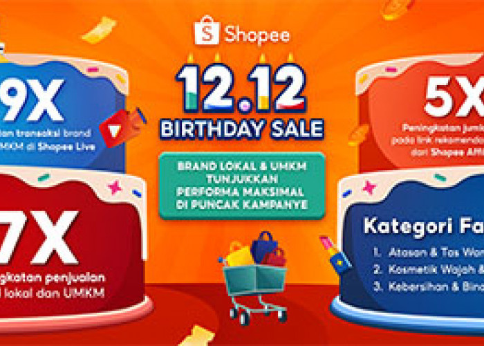 Brand Lokal & UMKM Optimalkan Potensi di Kampanye Shopee 12.12 Birthday Sale, Penjualan Meroket Hingga 7 Kali 