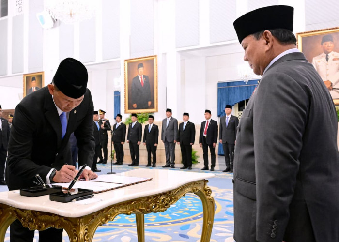 Prabowo Lantik Kristomei Sianturi Jadi Kepala BNPB, Gantikan Suharyanto