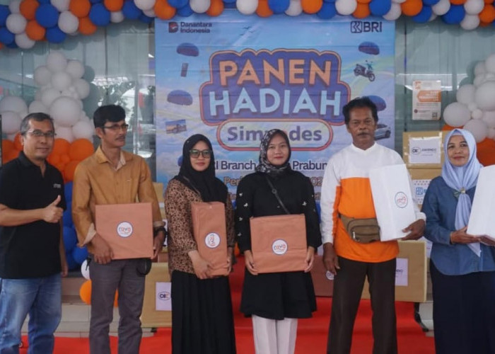 BRI Prabumulih Gelar Undian Panen Hadiah Simpedes 2024,Nasabah Bawa Pulang Mobil Honda BR-V