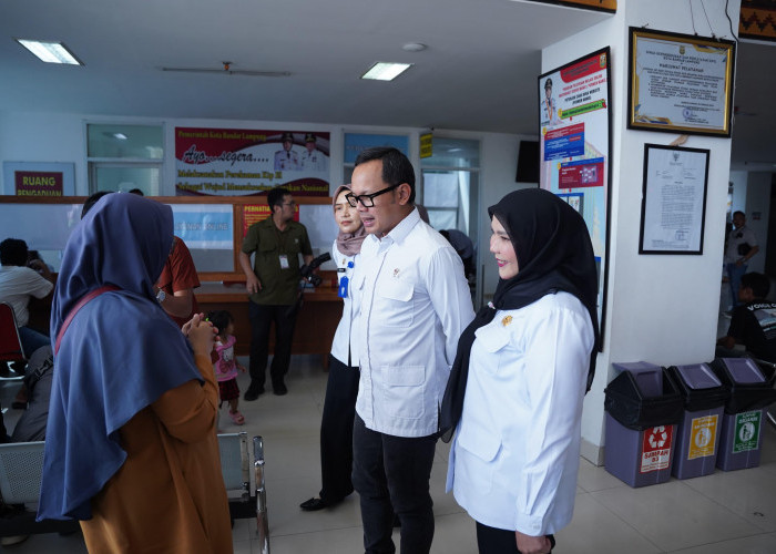 Sidak ke Pemkot Bandar Lampung, Wamendagri Puji Pelayanan MPP dan Ambulan Gratis 24 Jam