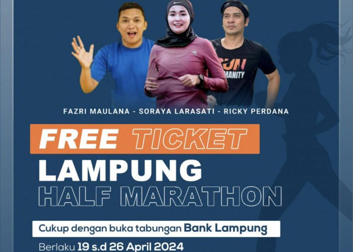Bank Lampung Beri Tiket Gratis Lampung Half Marathon 2024