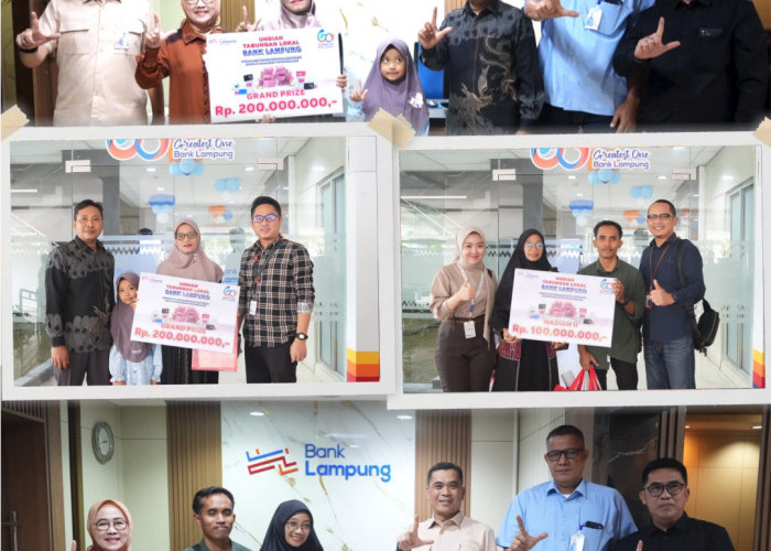 Bank Lampung Serahkan Grand Prize Hadiah Undian Simpeda Lokal Bank Lampung 