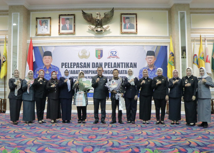 Sekdaprov Lampung Melantik Pejabat Pimpinan Tinggi Pratama di Lingkungan Pemprov Lampung