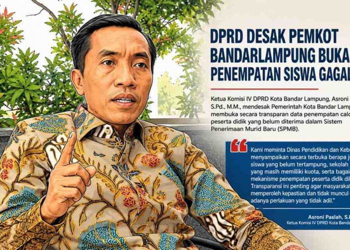 DPRD Desak Pemkot Bandarlampung Buka Data Penempatan Siswa Gagal SPMB