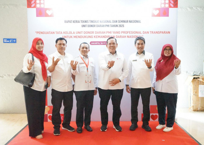 Ketua PMI Lamtim Azwar Hadi Antusias ikuti Rakernis dan Seminar Nasional UDD PMI 2025 di Jakarta 