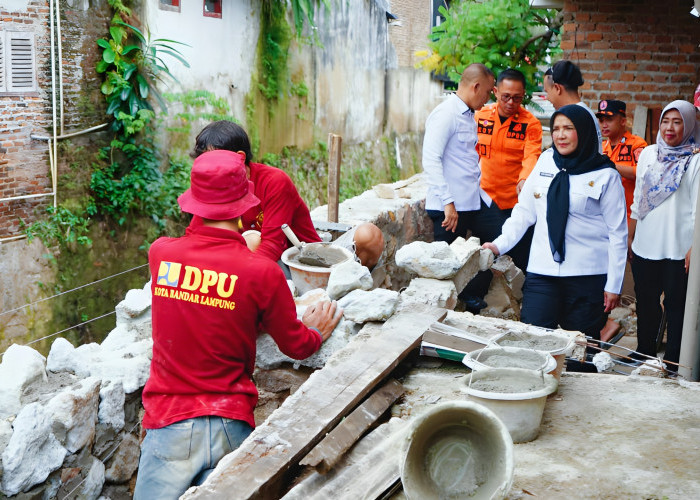 Pemkot Bandar Lampung Kebut Perbaikan Talut Guna Antisipasi Banjir