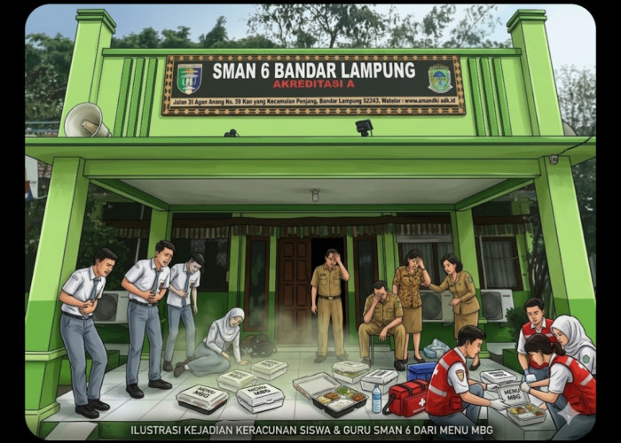 172 Warga SMAN 6 Bandar Lampung Diduga Keracunan MBG, Dapur SPPG Way Lunik Ditutup Sementara