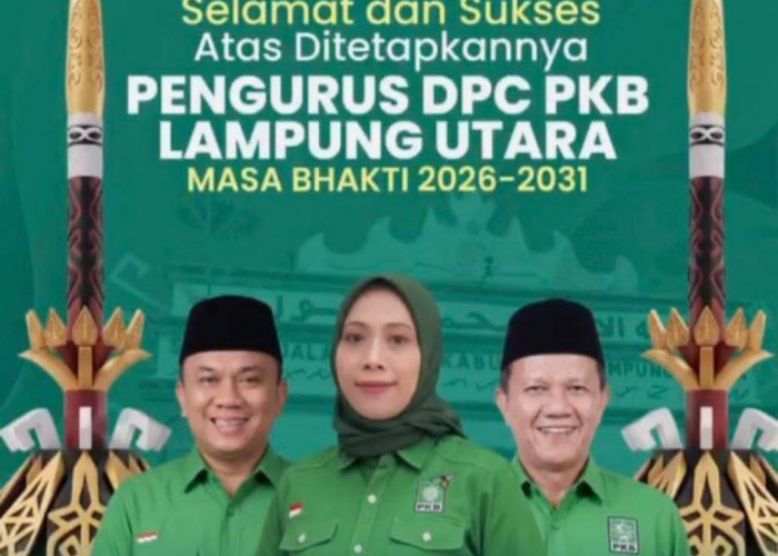 Fatikhatul Khoiriyah dan Agus Sulistio Dipercaya Pimpin DPC PKB Lampung Utara Periode 2026–2031