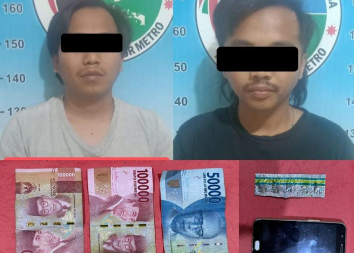 Satresnarkoba Polres Kota Metro Tangkap Dua Pemuda Penjual Tramadol