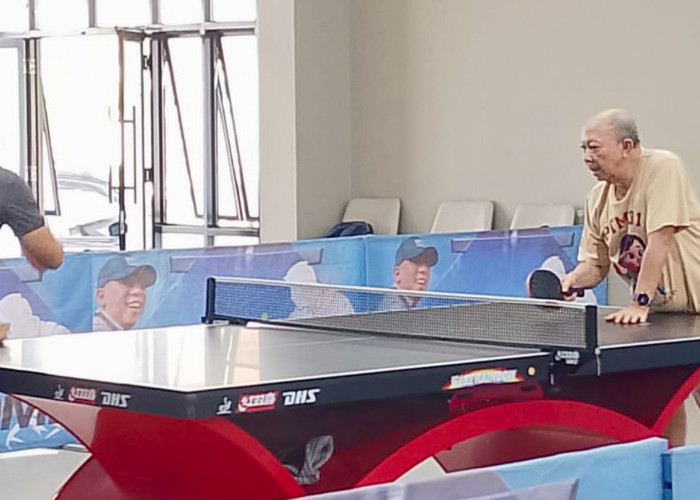 Kehadiran Faisol Djausal Suntik Semangat Atlet Tenis Meja Lampung Jelang Porwanas 2027