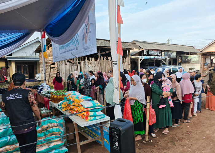Pemkot Bandar Lampung Gelar Pasar Murah di Kecamatan Teluk Betung Utara