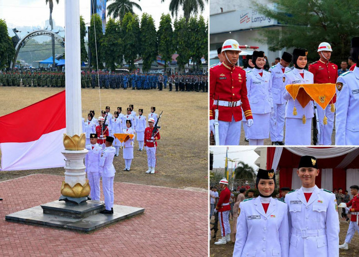Muhyi dan Jasmine, Dua Pelajar Asal Metro Isi Posisi Penting Paskibraka Provinsi Lampung