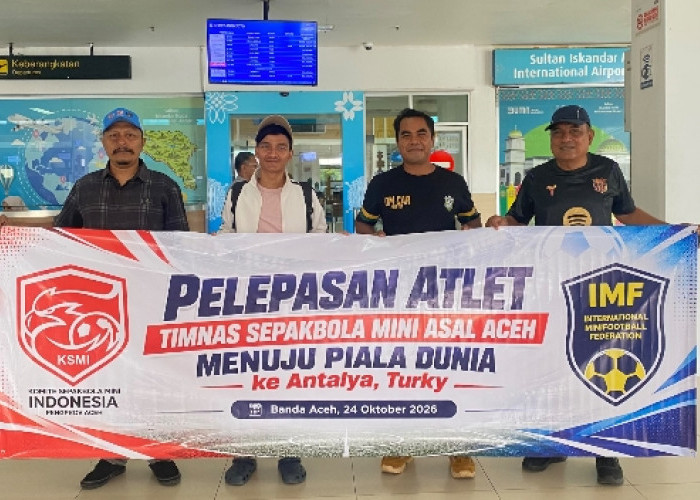 Walau dengan Dana Minim, Satu Atlet Aceh Berangkat ke Piala Dunia Minifootball