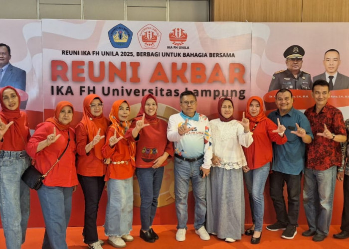 Ketua TP Sriwijaya Hadiri Reuni Akbar IKA FH Unila