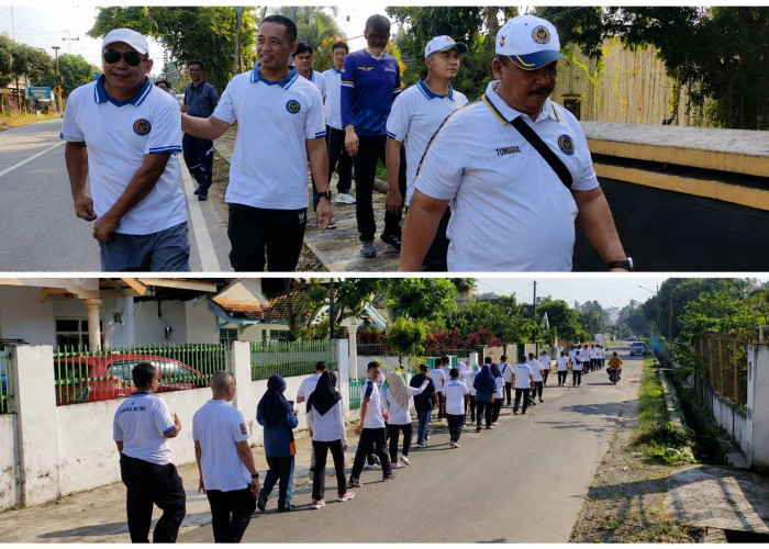 Lapas Metro Gelar Jalan Sehat, Perkuat Kebugaran dan Kekompakan Pegawai