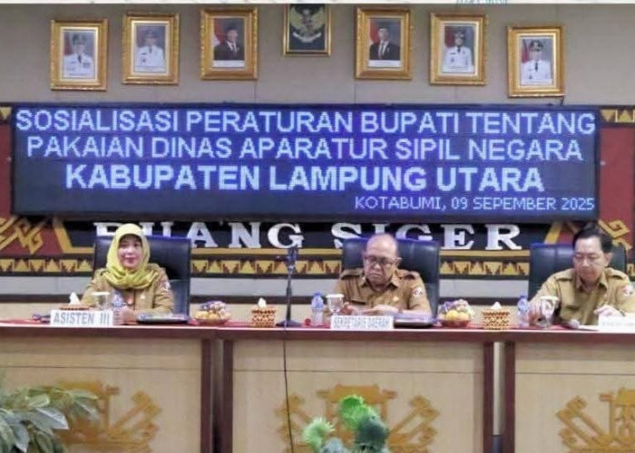 Pemkab Lampung Utara Sosialisasikan Perbup Nomor 45 Tahun 2025 Tentang Pakaian Dinas ASN