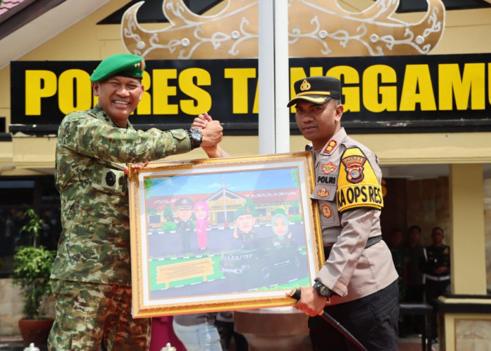 Pererat Sinergitas, Pangdam XXI/Radin Inten Mayjen TNI Kristomei Sianturi Sambangi Polres Tanggamus