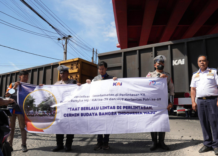 KAI dan Polri Gelorakan Budaya Taat Berlalu Lintas di Perlintasan, Cermin Budaya Bangsa Indonesia Maju