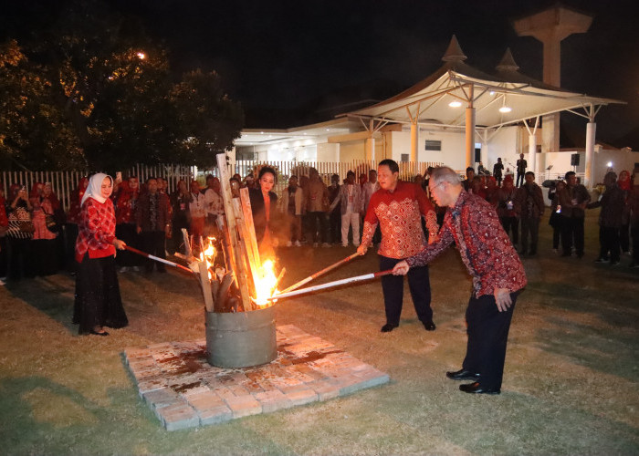 Keakraban Gubernur Lampung Saat Hadiri Penutupuan Jambore Nasional VII Yayasan Jantung Indonesia