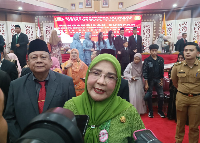 Walikota Eva Harap Dapat Bersinergi Bersama Anggota DPRD Yang Baru Demi Kemajuan Bandar Lampung