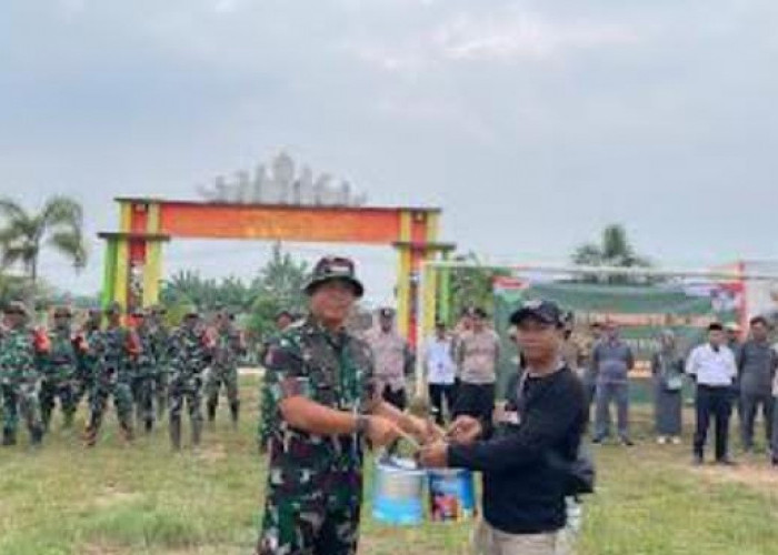 Kodim 0427 Waykanan Laksanakan Karya Bhakti di Kampung Serupa Indah