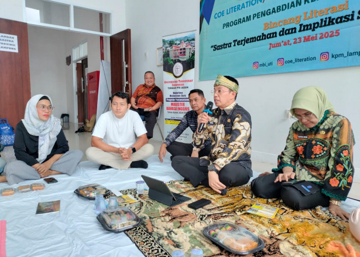 Kadis Perpusip Lampung Ajak Anak Muda Mencintai Sastra