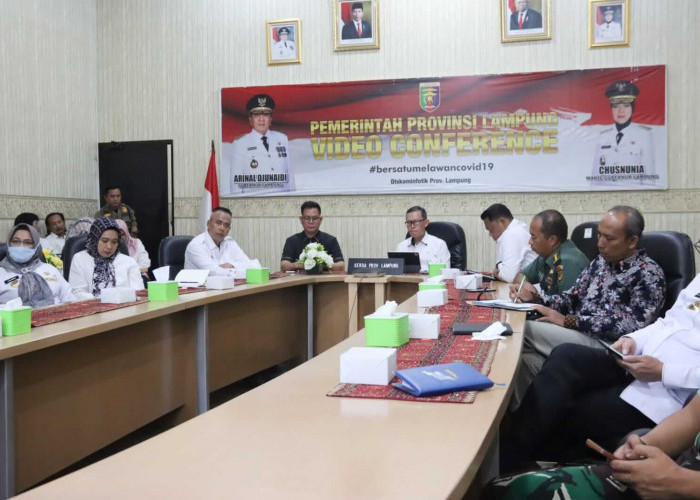Pemprov Lampung Mengikuti Rapat Pengendalian Inflasi Bersama Mendagri