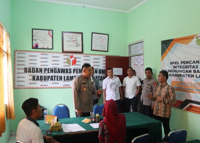 Bangun Komunikasi Kapolres Sambangi Bawaslu Lampung Selatan