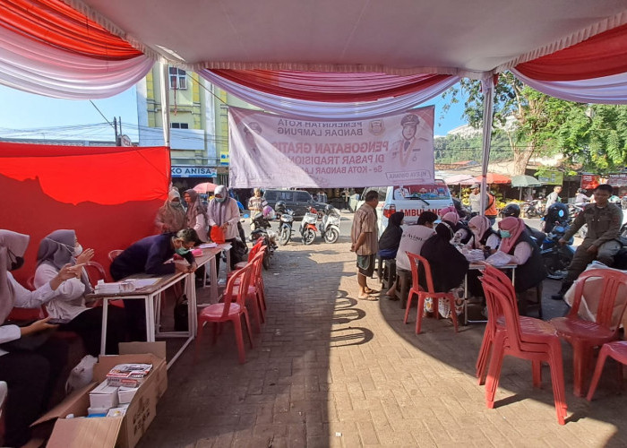 Pemkot Bandar Lampung Buka Pelayanan Kesehatan di 7 Pasar Tradisional