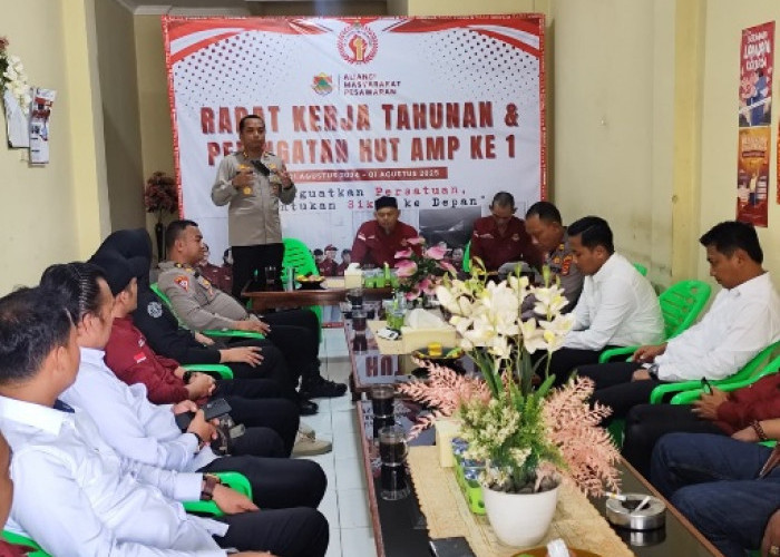Gelar Silaturahmi Harkamtibmas, Kapolres Pesawaran Gandeng AMP Untuk Membantu Jaga Kondusifitas Daerah 