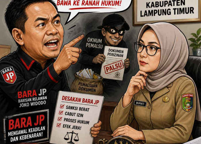 Dugaan Pemalsuan Dokumen di DPMPTSP Lampung Timur, BARA-JP Desak Bupati Bertindak